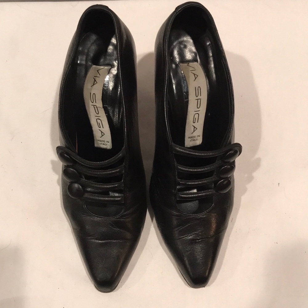 Via Spiga Made in Italy size 5 1/2 B soft black leather